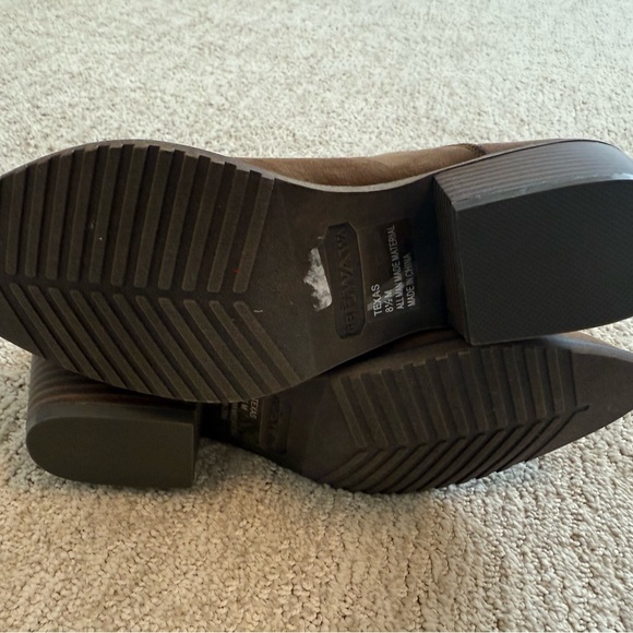 Geewawa Western Women’s Faux Suede Zip Brown Ankle Booties Women’s 8 1/2M  EUC - Picture 7 of 10